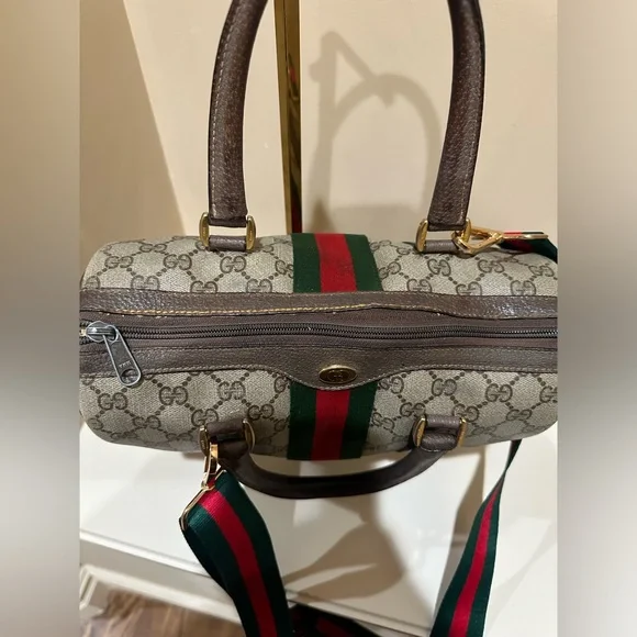 COPY - Authentic GUCCI Monogram GG Web Sherry Line
Supreme Boston Bag - Picture 4 of 15